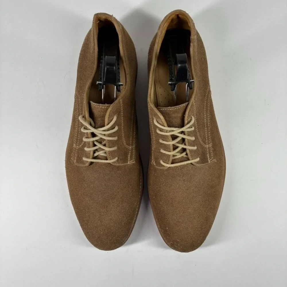 Orvis 06L0 Men's US 11.5 Dirty Buck Tan Brown Suede Derby Oxfords Shoes Brazil
